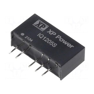 Converter: DC/DC | 1W | Uin: 12V | Uout: 5VDC | Uout2: -5VDC | Iout: 100mA