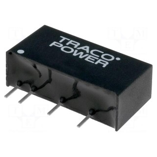 Converter: DC/DC | 1W | Uin: 10.8÷13.2V | Uout: 15VDC | Iout: 65mA | SIP