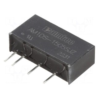 Converter: DC/DC | 1W | Uin: 13.5÷16.5V | Uout: 5VDC | Iout: 200mA | SIP7