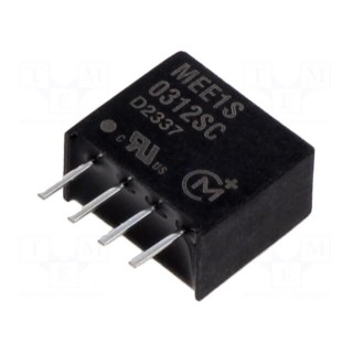 Converter: DC/DC | 1W | Uin: 2.97÷3.63V | Uout: 12VDC | Iout: 83mA | SIP
