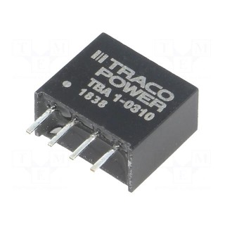 Converter: DC/DC | 1W | Uin: 2.97÷3.63V | Uout: 3.3VDC | Iout: 260mA