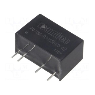 Converter: DC/DC | 1W | Uin: 2.97÷3.63V | 5VDC | Iout: 200mA | SIP7 | 4.2g