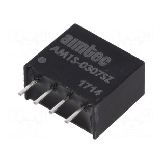 Converter: DC/DC | 1W | Uin: 2.97÷3.63V | Uout: 7.2VDC | Iout: 139mA