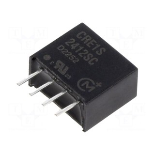 Converter: DC/DC | 1W | Uin: 21.6÷26.4V | Uout: 12VDC | Iout: 83mA | SIP
