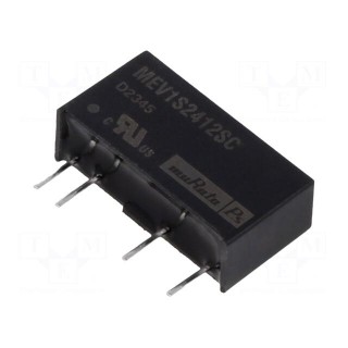 Converter: DC/DC | 1W | Uin: 21.6÷26.4V | Uout: 12VDC | Iout: 84mA | SIP