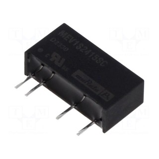 Converter: DC/DC | 1W | Uin: 21.6÷26.4V | Uout: 15VDC | Iout: 67mA | SIP