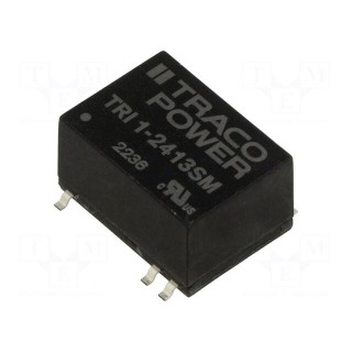 Converter: DC/DC | 1W | Uin: 21.6÷26.4V | Uout: 15VDC | Iout: 68mA | SMD14