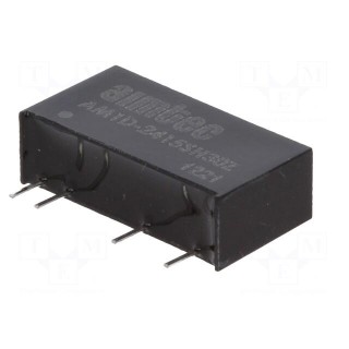 Converter: DC/DC | 1W | Uin: 21.6÷26.4V | Uout: 15VDC | Iout: 70mA | SIP7