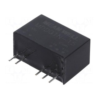 Converter: DC/DC | 1W | Uin: 21.6÷26.4V | Uout: 15VDC | Uout2: -15VDC