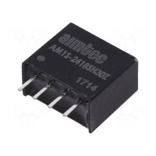 Converter: DC/DC | 1W | Uin: 21.6÷26.4V | Uout: 18VDC | Iout: 56mA | SIP4