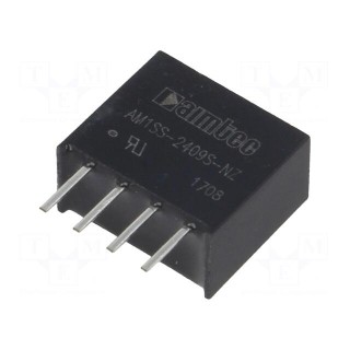 Converter: DC/DC | 1W | Uin: 21.6÷26.4V | Uout: 9VDC | Iout: 111mA | SIP4