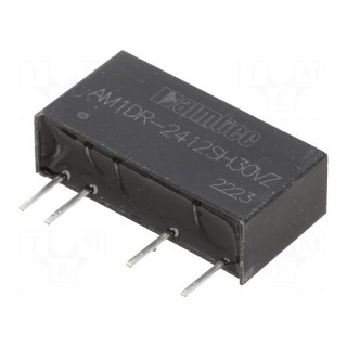 Converter: DC/DC | 1W | Uin: 22.8÷25.2V | Uout: 12VDC | Iout: 83mA | SIP7