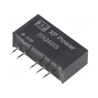 Converter: DC/DC | 1W | Uin: 24V | Uout: 5VDC | Uout2: -5VDC | Iout: 100mA