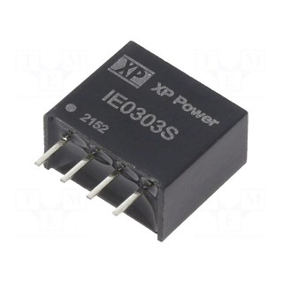 Converter: DC/DC | 1W | Uin: 3.3V | Uout: 3.3VDC | Iout: 300mA | SIP | THT