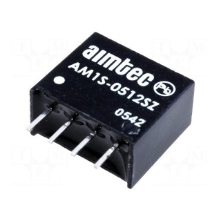 Converter: DC/DC | 1W | Uin: 4.5÷5.5V | Uout: 12VDC | Iout: 83mA | SIP4