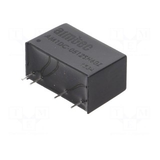 Converter: DC/DC | 1W | Uin: 4.5÷5.5V | Uout: 12VDC | Iout: 83mA | SIP7