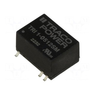 Converter: DC/DC | 1W | Uin: 4.5÷5.5V | Uout: 12VDC | Iout: 84mA | SMD14