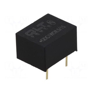 Converter: DC/DC | 1W | Uin: 4.5÷5.5V | 15VDC | DIP8 | Efficiency: 75%