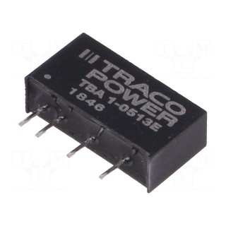 Converter: DC/DC | 1W | Uin: 4.5÷5.5V | Uout: 15VDC | Iout: 66mA | SIP7