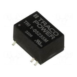 Converter: DC/DC | 1W | Uin: 4.5÷5.5V | Uout: 15VDC | Uout2: -15VDC