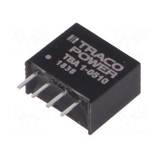 Converter: DC/DC | 1W | Uin: 4.5÷5.5V | Uout: 3.3VDC | Iout: 260mA | SIP4