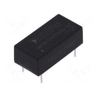 Converter: DC/DC | 1W | Uin: 4.5÷5.5V | Uout: 5VDC | Uout2: -5VDC | DIP14