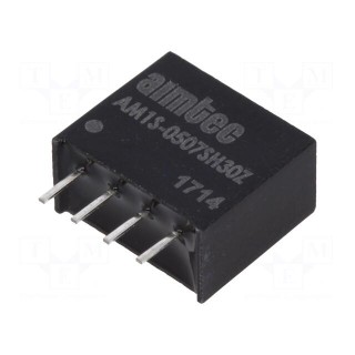 Converter: DC/DC | 1W | Uin: 4.5÷5.5V | Uout: 7.2VDC | Iout: 139mA | SIP4