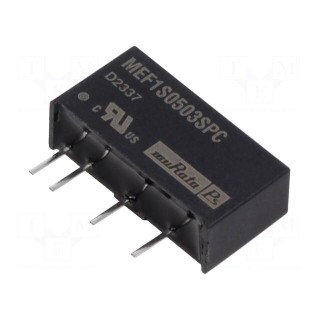 Converter: DC/DC | 1W | Uin: 4.75÷5.25V | Uout: 3.3VDC | Iout: 303mA | SIP
