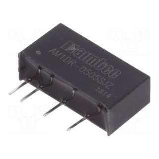 Converter: DC/DC | 1W | Uin: 4.75÷5.25V | Uout: 5VDC | Iout: 200mA | SIP7