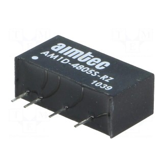 Converter: DC/DC | 1W | Uin: 43.6÷52.8V | 5VDC | Iout: 200mA | SIP7 | 2.3g