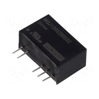 Converter: DC/DC | 1W | Uin: 5V | Uout: 20VDC | Uout2: -5VDC | Iout: 40mA