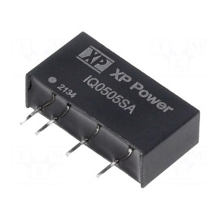 Converter: DC/DC | 1W | Uin: 5V | Uout: 5VDC | Iout: 200mA | SIP | 85kHz | THT