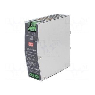 Power supply: DC/DC | 240W | 24VDC | 10A | 67.2÷154VDC | Mounting: DIN