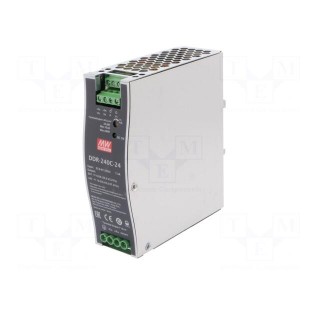 Power supply: DC/DC | 240W | 24VDC | 10A | 33.6÷67.2VDC | Mounting: DIN
