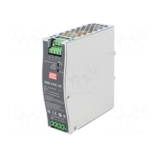 Power supply: DC/DC | 240W | 48VDC | 5A | 33.6÷67.2VDC | Mounting: DIN