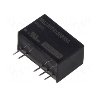 Converter: DC/DC | 2W | Uin: 24V | Uout: 18VDC | Uout2: -2.5VDC | SIP | THT