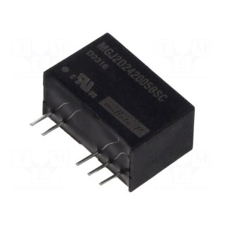 Converter: DC/DC | 2W | Uin: 24V | Uout: 20VDC | Uout2: -5VDC | Iout: 80mA