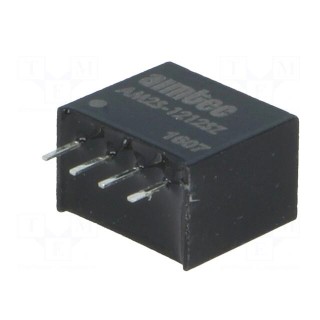 Converter: DC/DC | 2W | Uin: 10.8÷13.2V | Uout: 12VDC | Iout: 160mA | SIP4