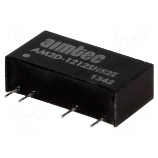 Converter: DC/DC | 2W | Uin: 10.8÷13.2V | 12VDC | Iout: 167mA | SIP7 | 2.5g