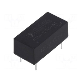 Converter: DC/DC | 2W | Uin: 10.8÷13.2V | Uout: 12VDC | Uout2: -12VDC