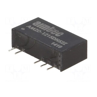 Converter: DC/DC | 2W | Uin: 10.8÷13.2V | Uout: 15VDC | Uout2: -15VDC