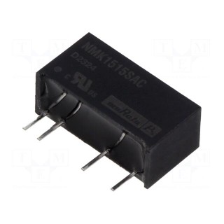 Converter: DC/DC | 2W | Uin: 13.5÷16.5V | Uout: 15VDC | Iout: 133mA | SIP
