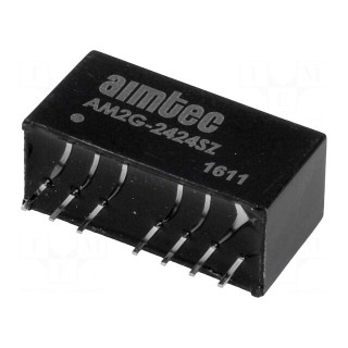 Converter: DC/DC | 2W | Uin: 18÷36V | Uout: 24VDC | Iout: 83mA | SIP8