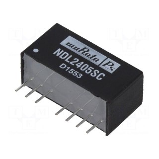 Converter: DC/DC | 2W | Uin: 18÷36V | Uout: 5VDC | Iout: 400mA | SIP8