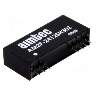 Converter: DC/DC | 2W | Uin: 21.6÷26.4V | Uout: 12VDC | Iout: 167mA