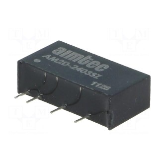 Converter: DC/DC | 2W | Uin: 21.6÷26.4V | 3.3VDC | Iout: 400mA | SIP7