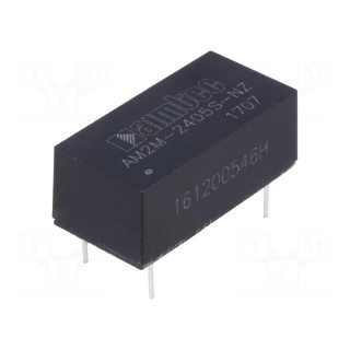 Converter: DC/DC | 2W | Uin: 21.6÷26.4V | 5VDC | Iout: 400mA | DIP14 | 2.8g