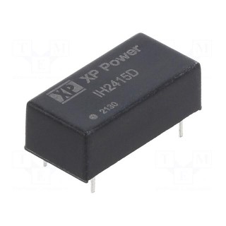 Converter: DC/DC | 2W | Uin: 24V | Uout: 15VDC | Uout2: -15VDC | Iout: 66mA