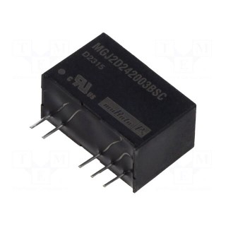 Converter: DC/DC | 2W | Uin: 24V | Uout: 20VDC | Uout2: -3.5VDC | SIP | THT