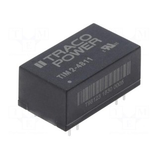 Converter: DC/DC | 2W | Uin: 36÷75V | 5VDC | Iout: 400mA | DIP16 | 7g | OUT: 1